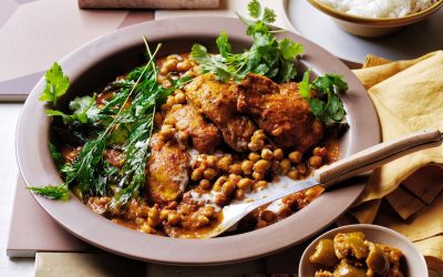 Chicken, chickpea and coconut curry